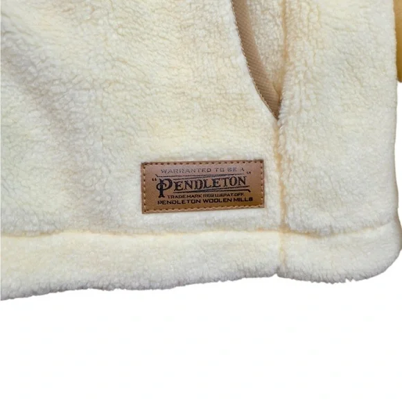 Pendleton women Mariposa Berber fleece hoodie jacket XS